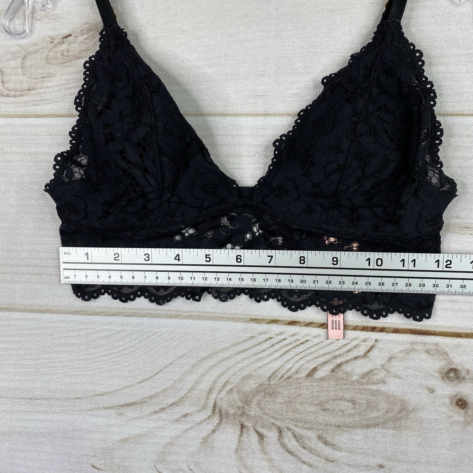 Dobreva Bralette Size M Black Lace Unlined No Wire Strappy Back Adjustable Nwt — image 3 of 8